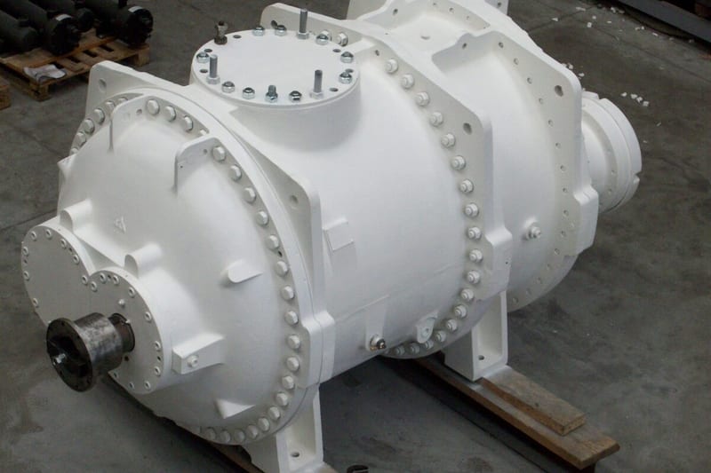 Overhauled screw compressor ready for dispatch