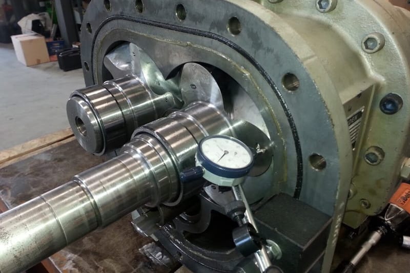 Multiple compressors and motors in stock at workshop