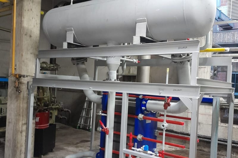 Industrial heat exchanger and pressure vessel system